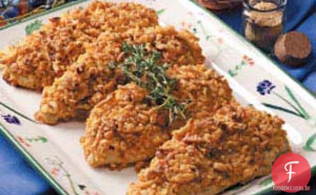 Frango com cebola crocante