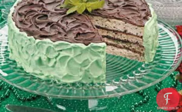 Torta de chocolate com menta