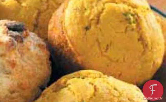 Muffins de abóbora e milho