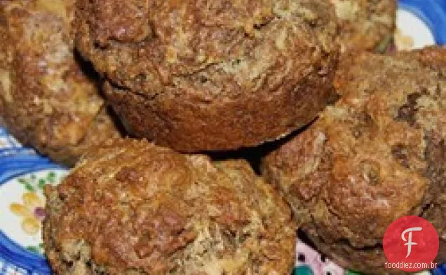 Muffins de farelo com café