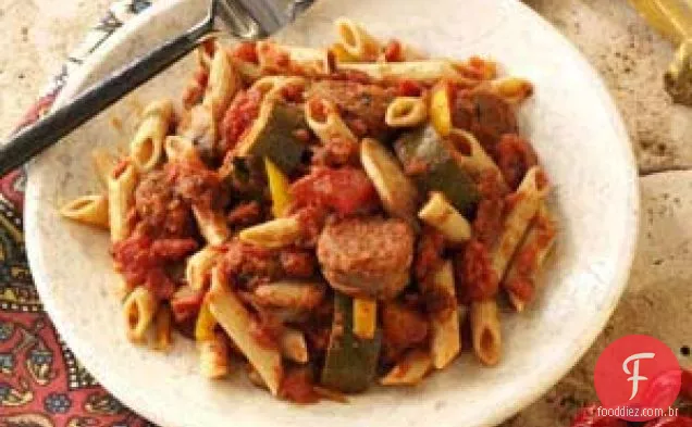 Salsicha Italiana Marinara com Penne