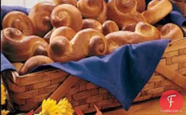 Rolinhos de fermento de iogurte