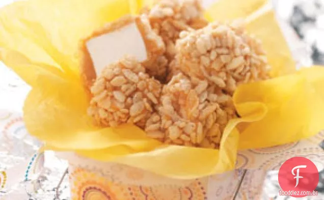 Delícias de caramelo e marshmallow
