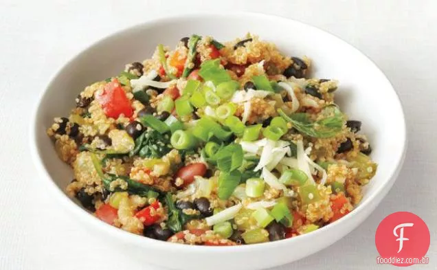 Pilaf de Quinoa e Feijão