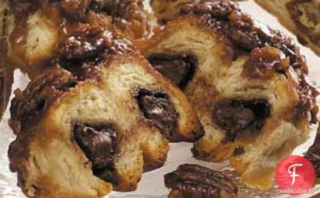 Pãezinhos de Chocolate e Pecã