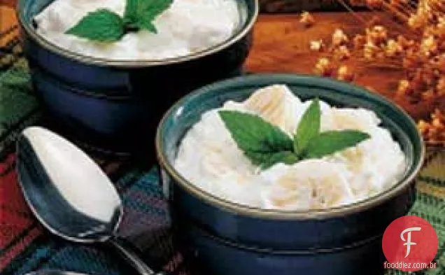 Pudim de arroz com banana