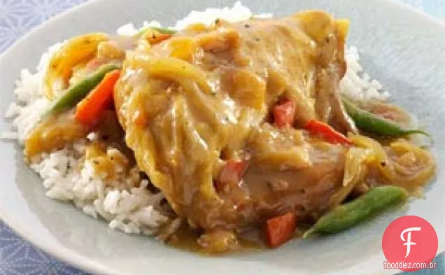 Curry de Frango na Panela Elétrica