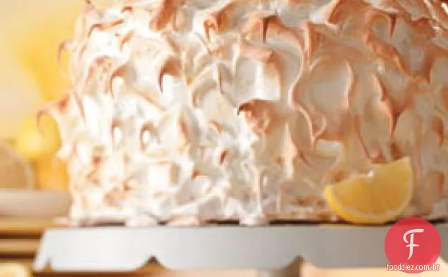 Bolo de merengue de limão e lima