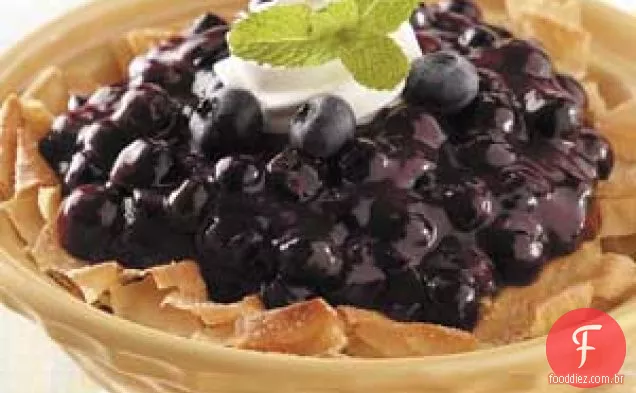 Strudel de Mirtilos Ninho de Pássaro