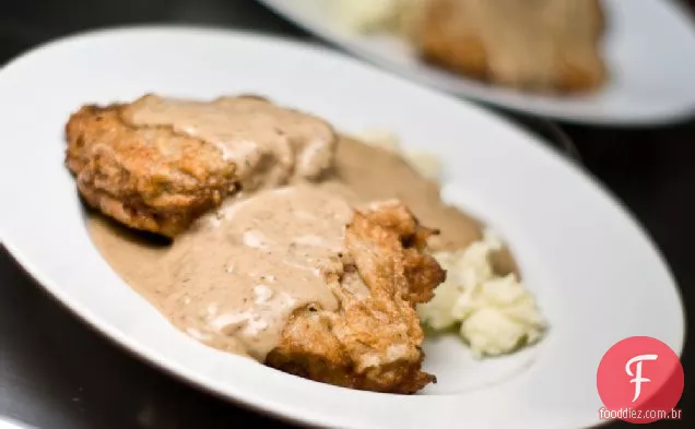 Bife De Frango Frito Com Molho Country