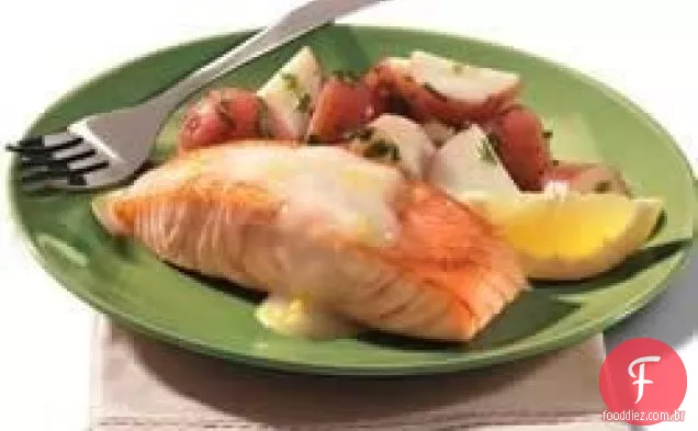 Peixe com molho de limão