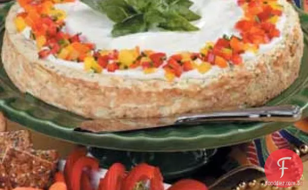Cheesecake de Ervas Saborosas