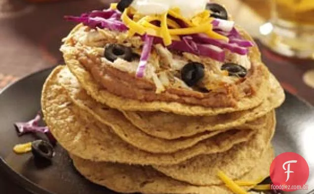 Tostadas de Frango com Pimenta e Lima
