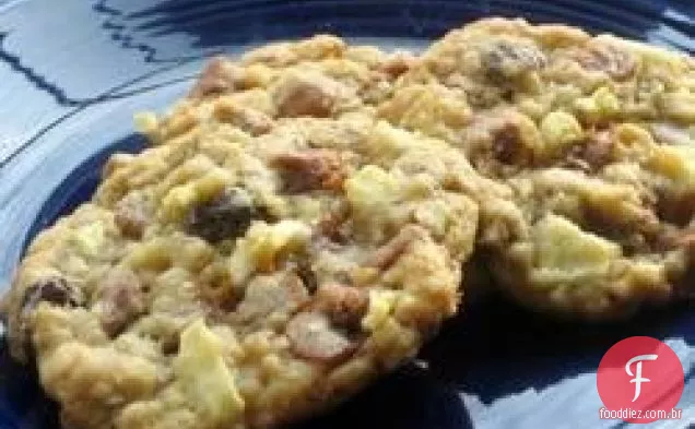 Biscoitos de maçã com lascas de canela
