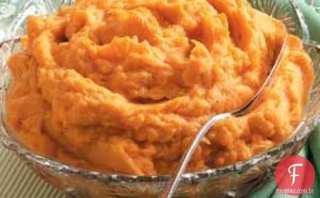 Purê de batata branco e doce