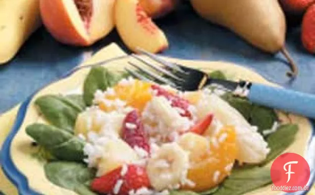 Salada de Frutas e Arroz