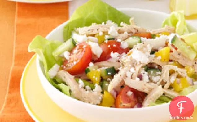 Salada de Frango com Queijo Feta