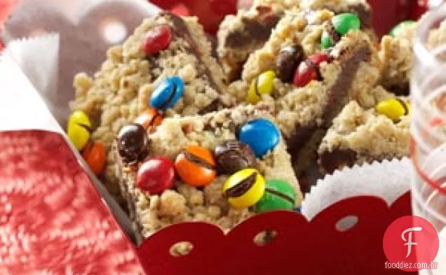 Barras recheadas com chocolate