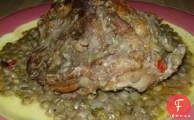 Frango e Lentilhas com Alecrim