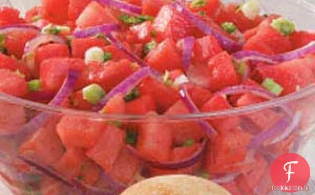 Salada de melancia picante