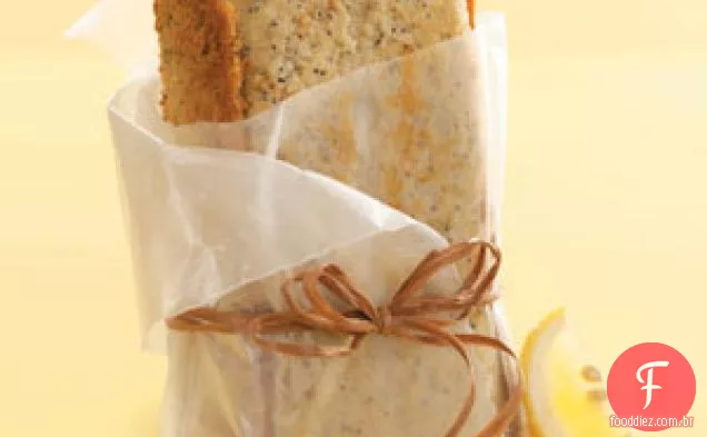 Pão de semente de papoula leve e com sabor de limão
