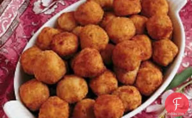 Bolinhas de presunto e chucrute