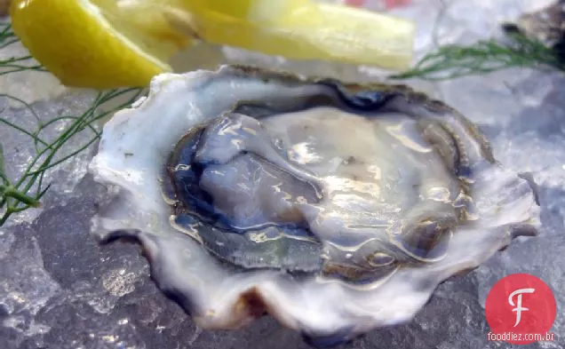 Ostras Com Uma Receita Clássica De Mignonette