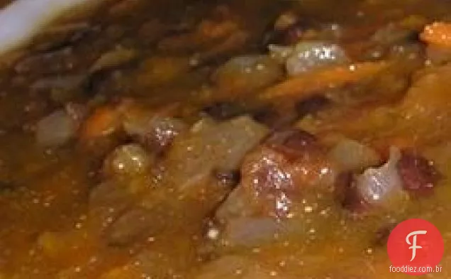 Sopa de Salsa de Feijão Preto