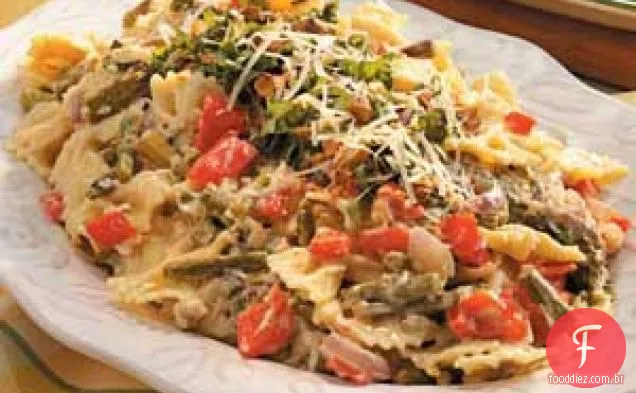 Legumes e massas com limão