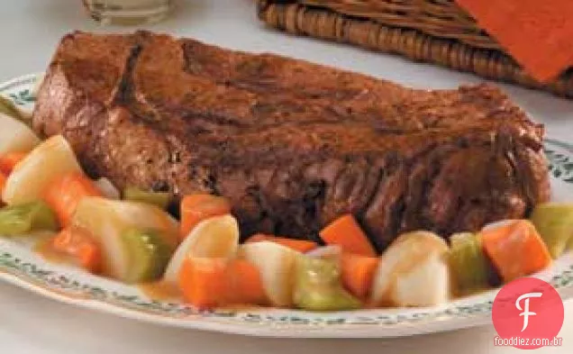 Carne assada da mamãe