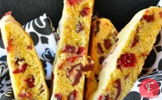 Biscoitos de Cranberry e Laranja