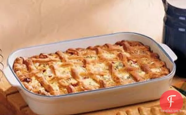 Torta de Salsicha em Treliça