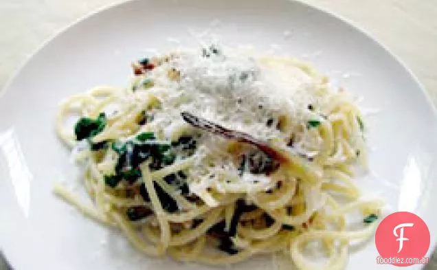 Jantar esta noite: rampas com Linguine