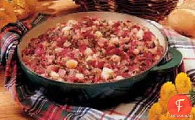 Hash de flanela vermelha