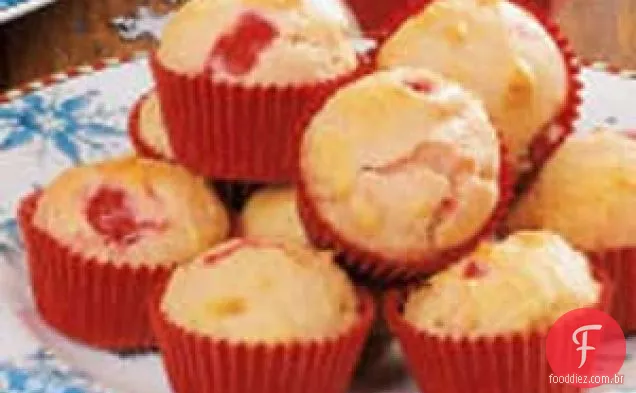 Mini Muffins de Cereja e Baunilha