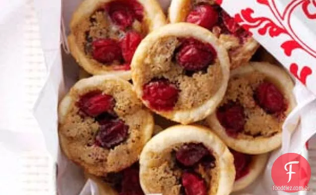 Tassies de Cranberry e Pecã