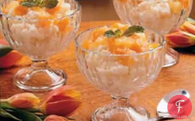 Pudim de arroz com damasco