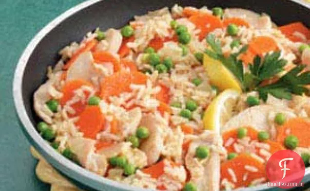 Frango com Limão e Arroz Rápido