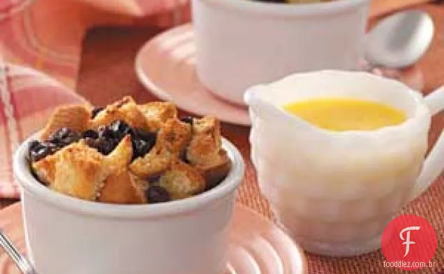 Pudim de Pão com Molho de Manteiga