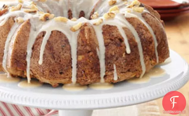 Bolo de Maçã Caramelizada