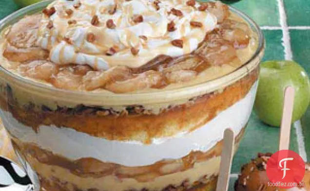 Trifle colossal de maçã caramelizada