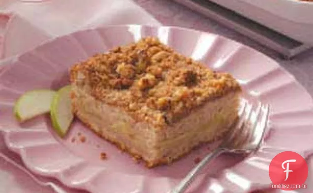 Bolo de café com cobertura crocante