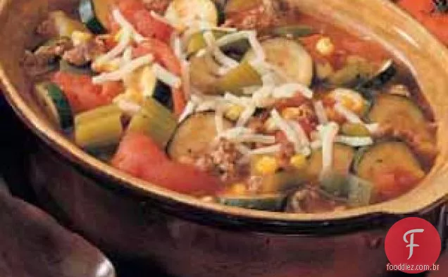 Ensopado de Tomate e Abobrinha