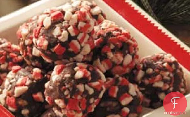 Trufas de Fudge de Hortelã