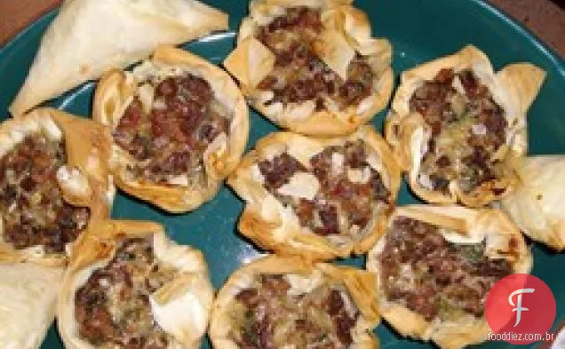 Tortinhas de Cogumelos Chanterelle e Bacon