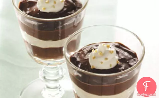 Parfaits de Manteiga de Amendoim com Chocolate