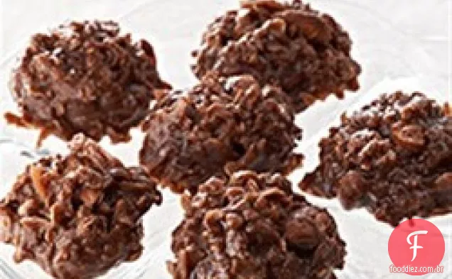 Mastigáveis de chocolate sem assar