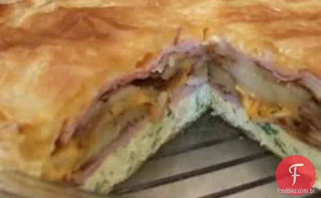 Torta de omelete de brunch