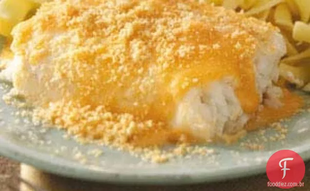 Haddock com cobertura de migalhas