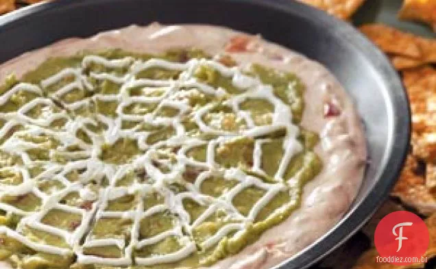 Molho de teia de aranha com tortilhas de morcego